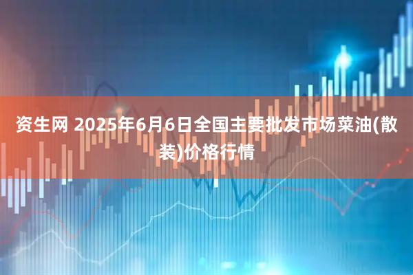 资生网 2025年6月6日全国主要批发市场菜油(散装)价格行情