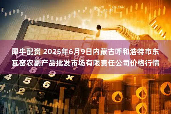 犀牛配资 2025年6月9日内蒙古呼和浩特市东瓦窑农副产品批发市场有限责任公司价格行情