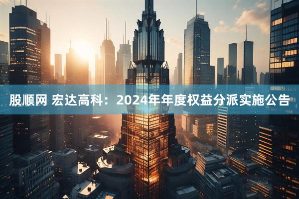 股顺网 宏达高科：2024年年度权益分派实施公告